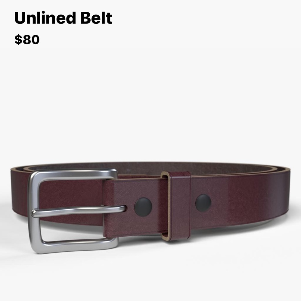 ALTSHA Men's Brown Leather Belt - Picture 3 of 13